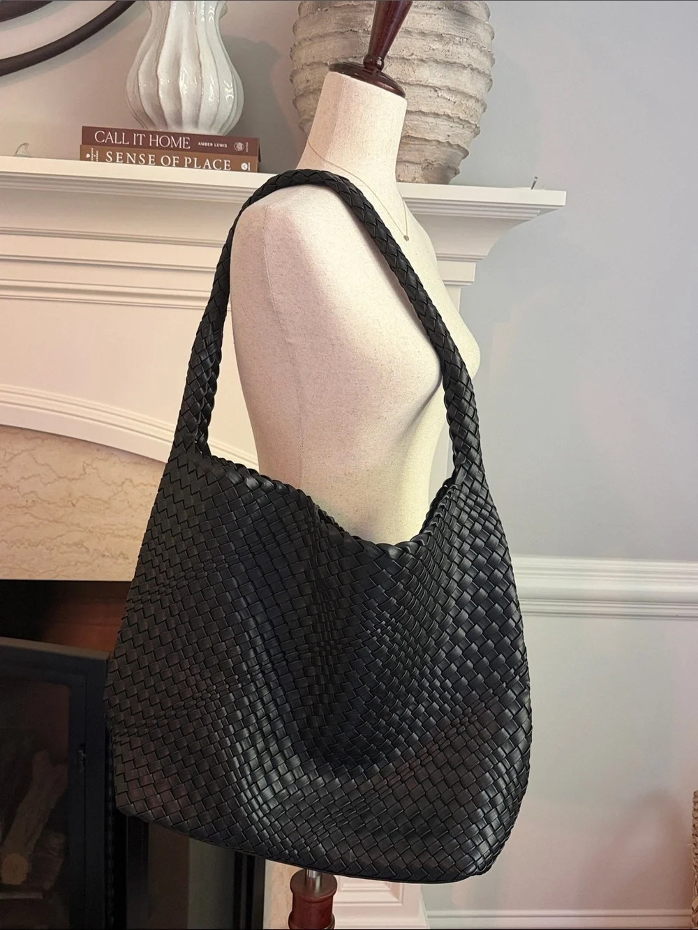 Anthropologie Blythe Woven Hobo Large Shoulder Bag